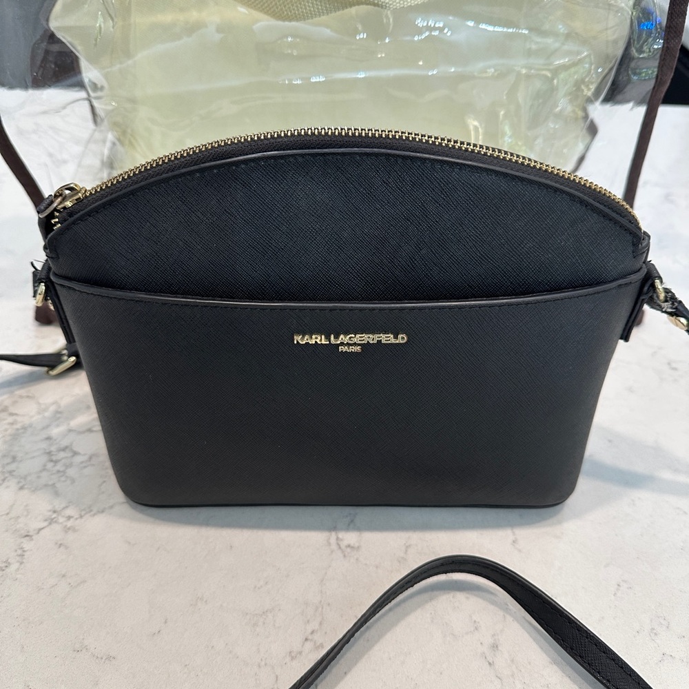 Karl Lagerfeld Elegant Black Crossbody Bag